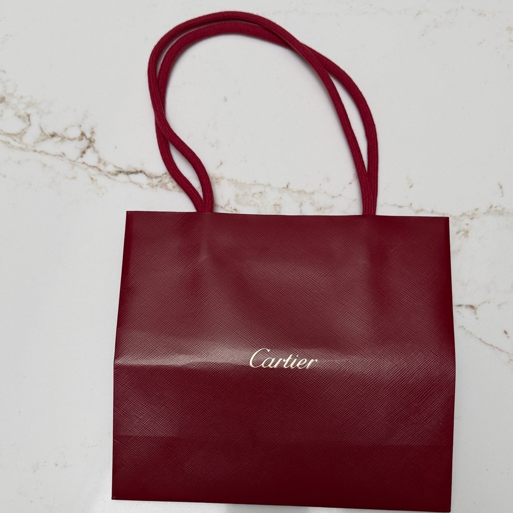 Cartier Burgundy Tote Bag